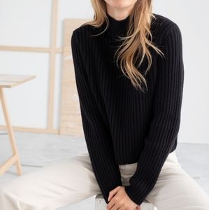 NWT & Other Stories Ribbed Wool Cropped Sweater